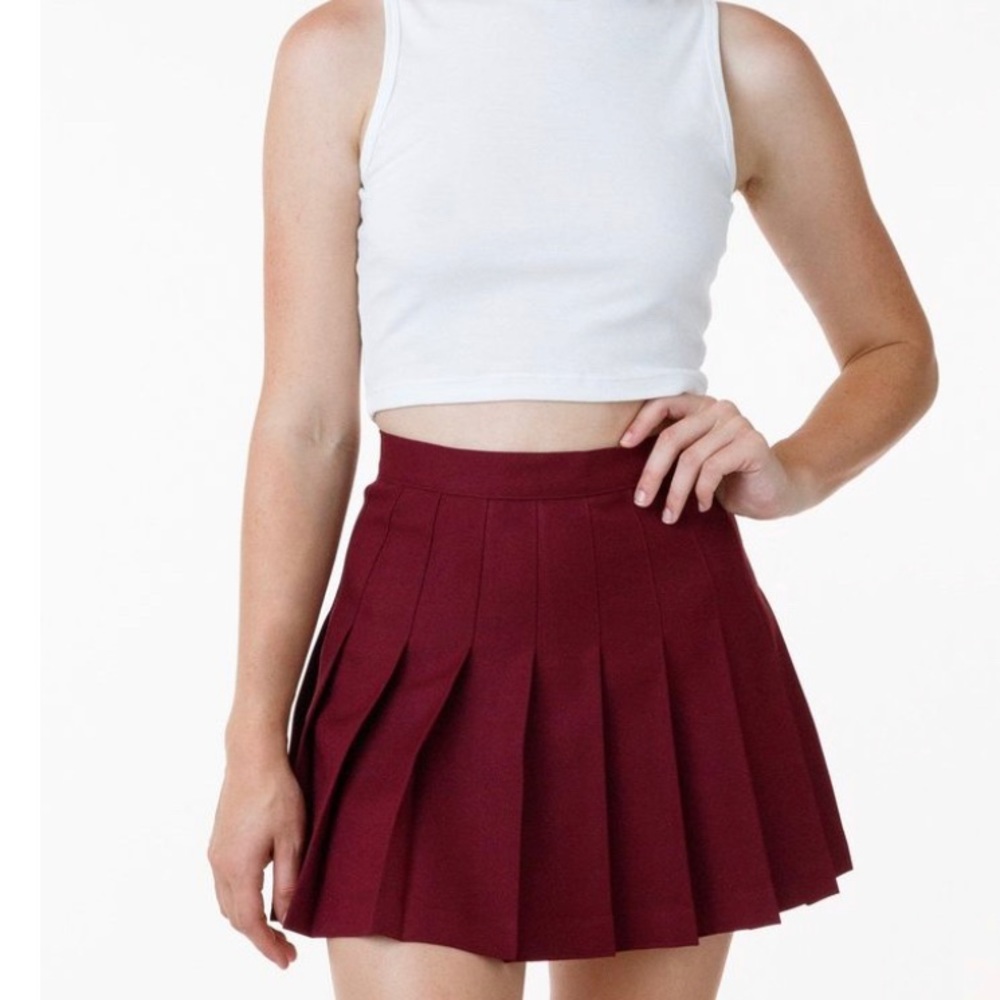 Los Angeles apparel mini tennis skirt
